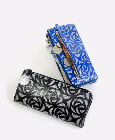 バラ型押し L字F束入れ