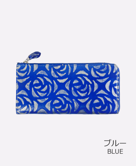 バラ型押し L字F束入れ