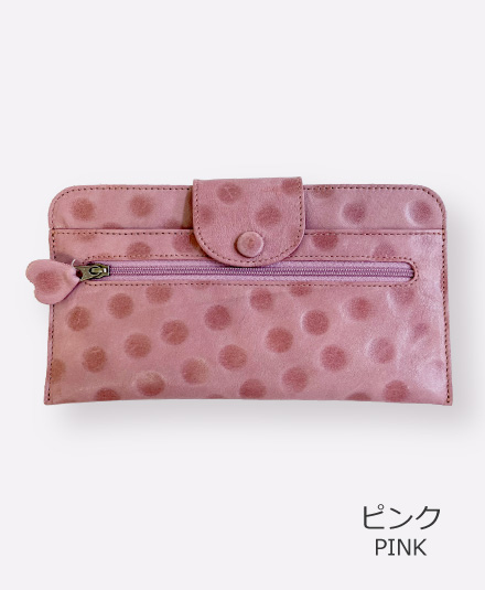 スリムウォレット 限定品 水玉柄