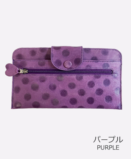 スリムウォレット 限定品 水玉柄