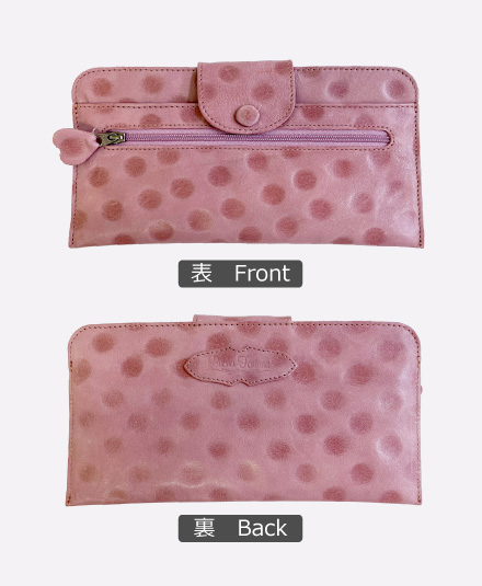 スリムウォレット 限定品 水玉柄